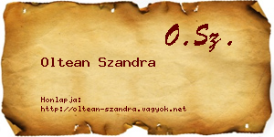 Oltean Szandra névjegykártya